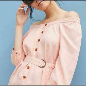 Maeve for Anthropologie off the shoulder blouse.